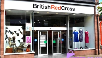 British Red Cross shop, Galashiels - Douglas Bridge