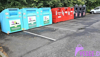 Clothing recycling point. - Dumbarton G82 1Rb