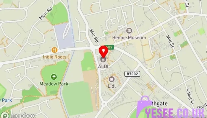 Aldi -  Map - Bathgate