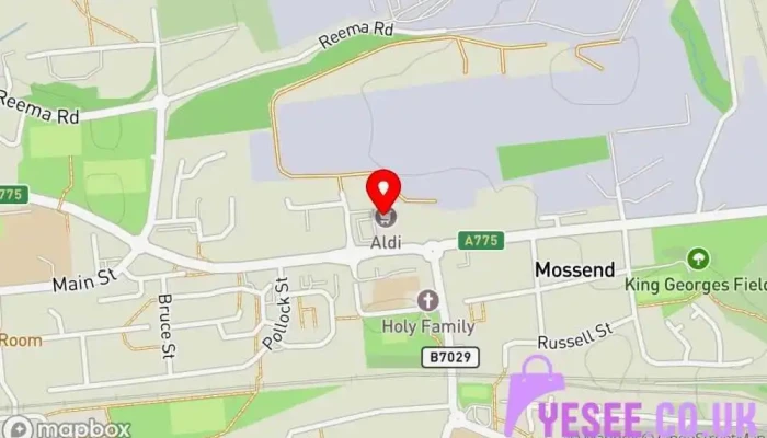 Aldi -  Map - Bellshill