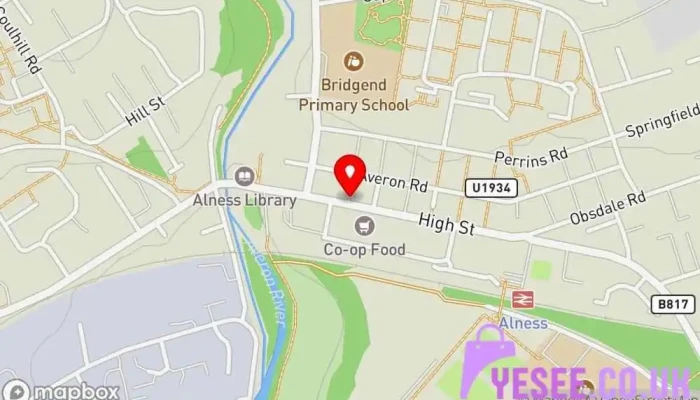 Alness High Street -  Map - Alness