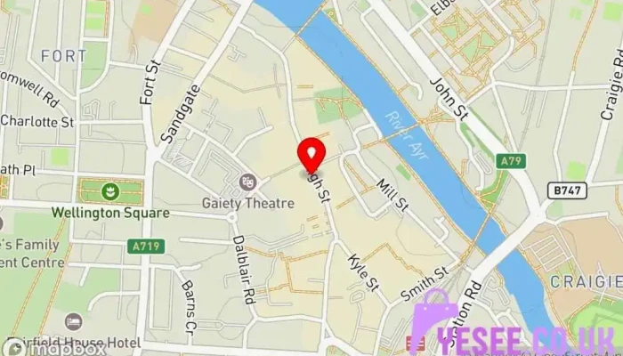 Ayr Pdsa Charity Shop -  Map - Ayr