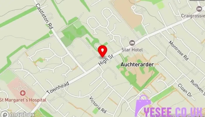 map of Bear Necessities Clothing store, Fashion accessories store in Auchterarder