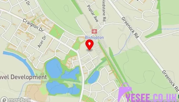 Bishopton Sainsburys Argos Collection Point Map - Bishopton