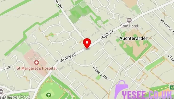 British Red Cross Shop Auchterarder Map - Auchterarder