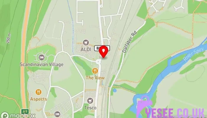 British Red Cross Shop Aviemore Map - Aviemore