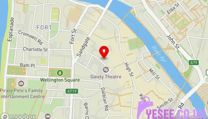 British Red Cross Shop Ayr Map - Ayr