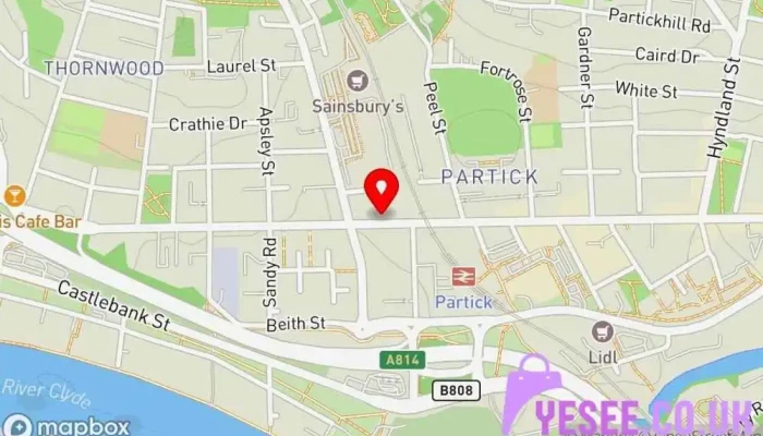 British Red Cross Shop Glasgow Map - Glasgow