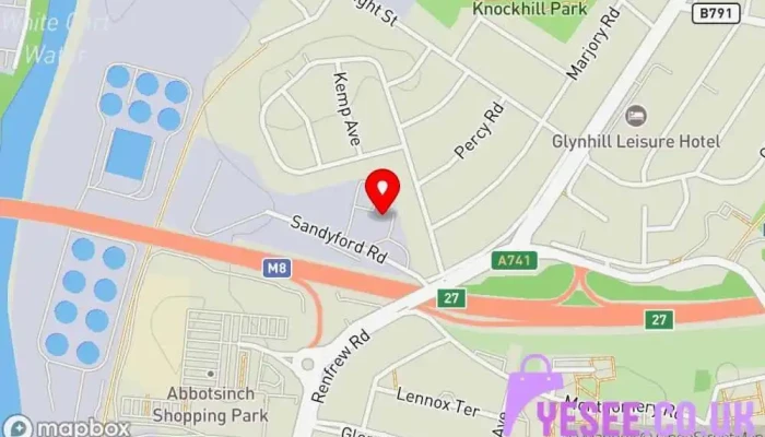 C D Grant Mobile Tyres Ltd Map - Paisley