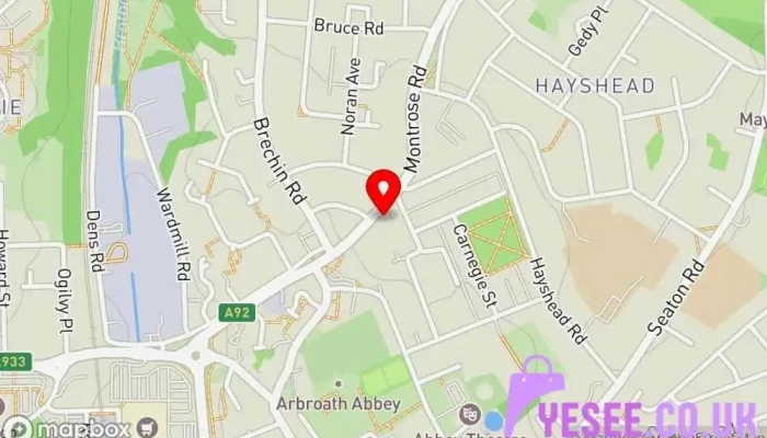 Cats Protection -    Arbroath Charity Shop Map - Arbroath