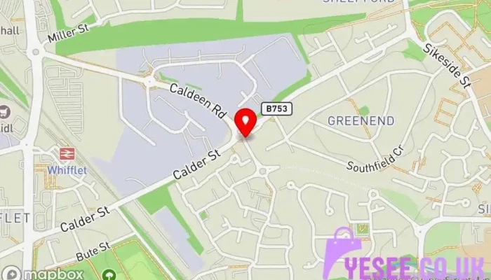map of Clothingstarsuk Clothing store in Coatbridge