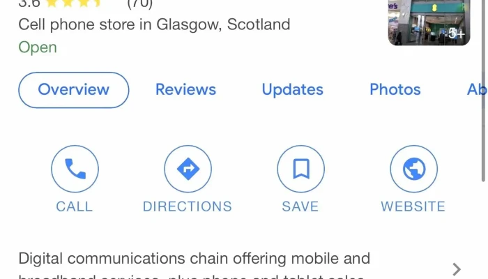 Ee -  Telecommunications Service Provider - Glasgow