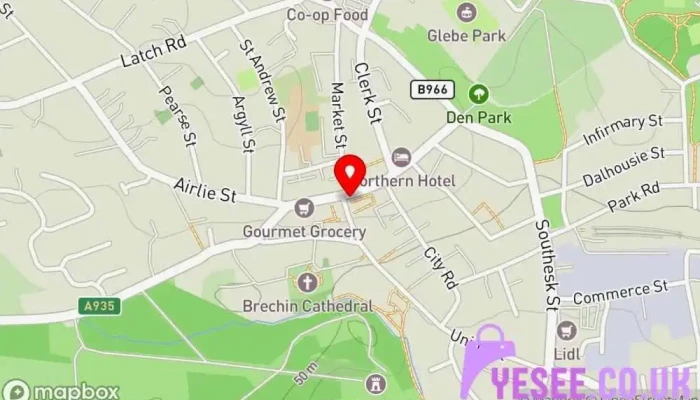 Express Logo -  Map - Brechin