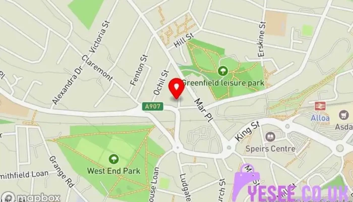 map of Fiona Dalziel Holistic Therapy Massage therapist, Facial spa, Skin care clinic in Alloa