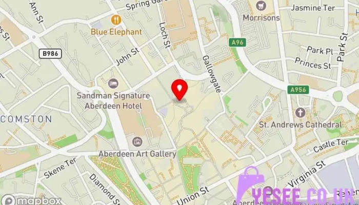 map of Hobbs Women's clothing store, Clothing store, Fashion accessories store, Shoe store in Aberdeen