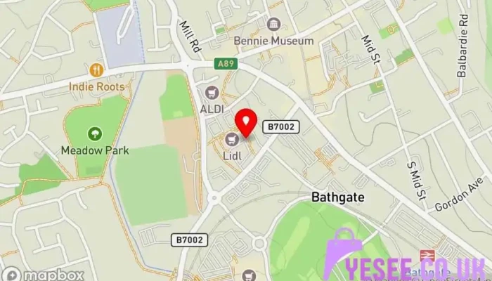 Lidl -  Map - Bathgate