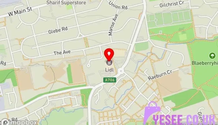 Lidl -  Map - Bathgate