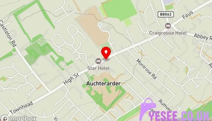 Milton Bridal Eveningwear Boutique Map - Auchterarder