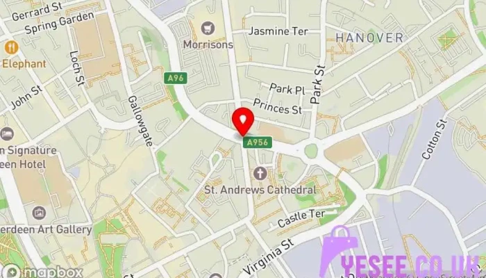 map of Mint Velvet Aberdeen Women's clothing store, Fashion accessories store in Aberdeen