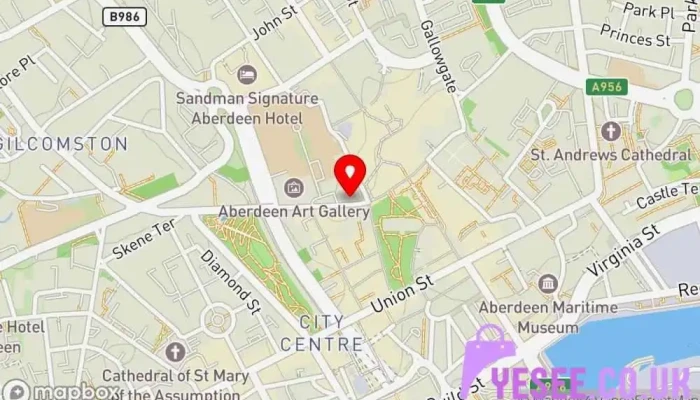 map of Oliver Bonas Clothing store, Fashion accessories store, Furniture store, Gift shop, Home goods store, Jewelry store in Aberdeen