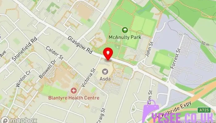 Optical Express Cataract Surgery Opticians Blantyre Map - Glasgow