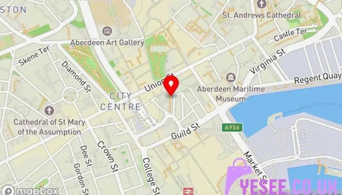 map of Out & Back Store Running store, Sportswear store in Aberdeen