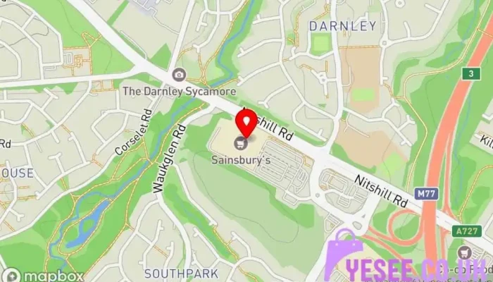 Sainsburys Map - Glasgow