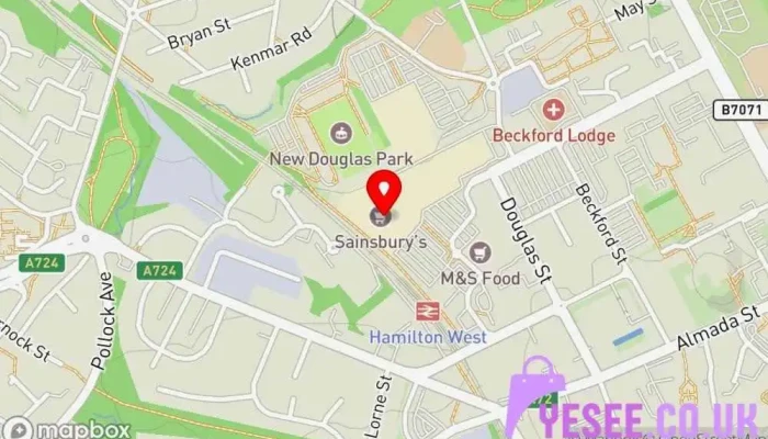 Sainsburys Map - Hamilton