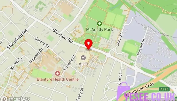 Salvation Army Charity Shop Blantyre -  Map - Glasgow