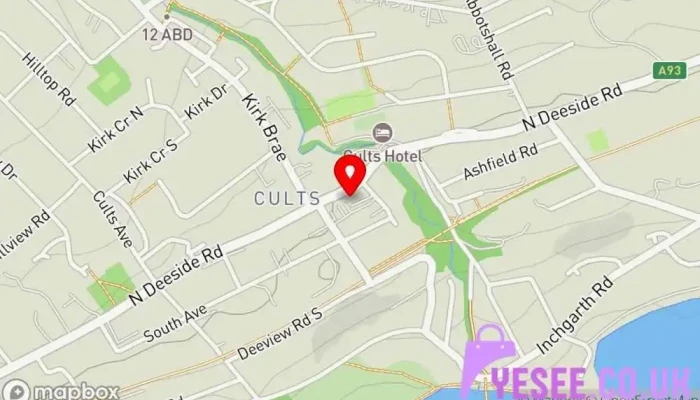 Sonya Angus The Unique Boutique Map - Aberdeen