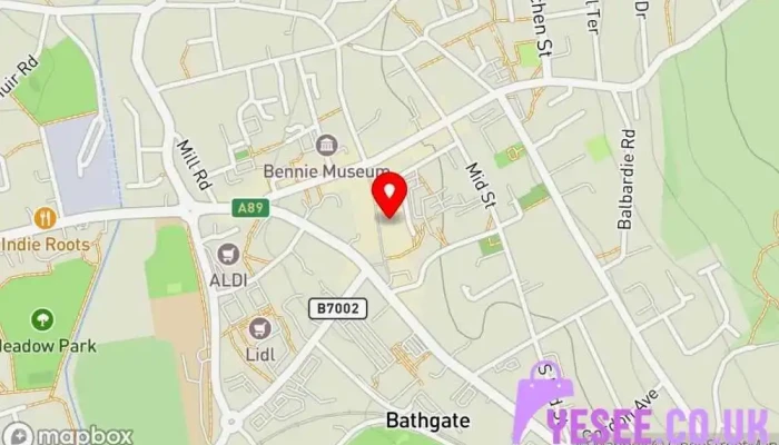 Specsavers Opticians And Audiologists -    Bathgate Map - Bathgate