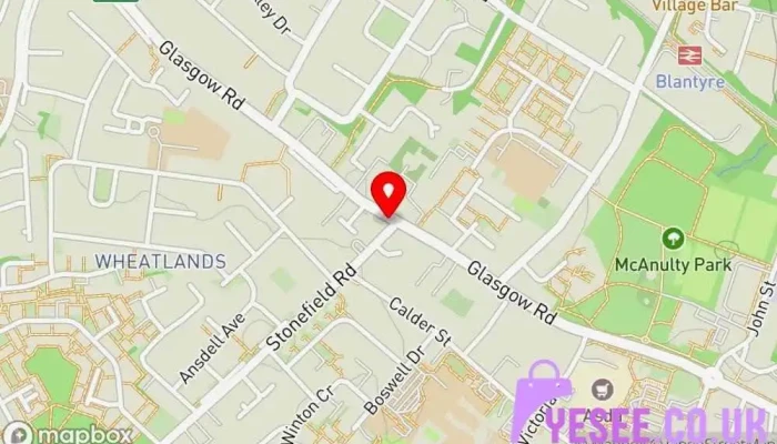 Speedqueen Laundrette   Blantyre Map - Glasgow
