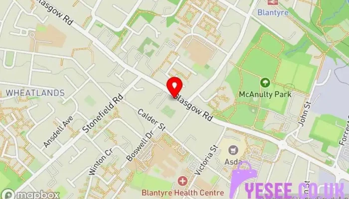 Strachan Craft Butchers Blantyre Map - Glasgow