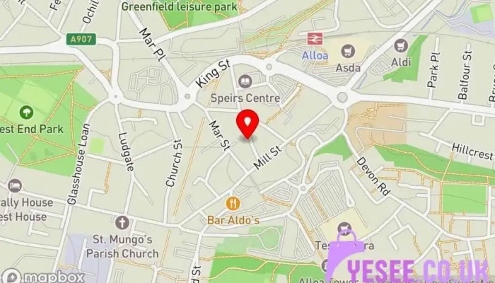 map of Strathcarron Hospice Shop Thrift store in Alloa