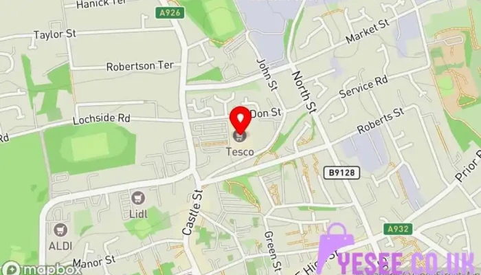 Tesco Superstore -  Map - Forfar