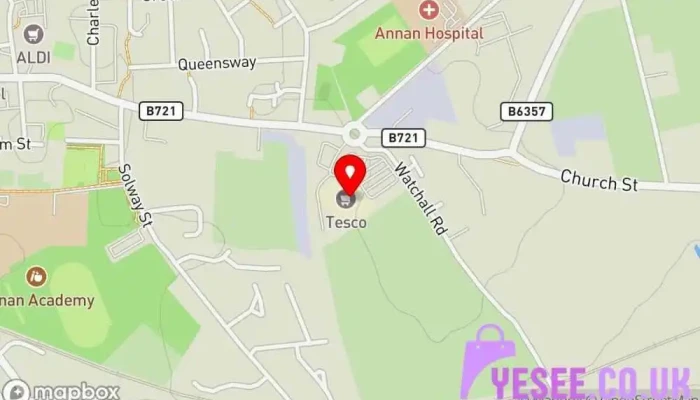 Tesco Superstore -  Map - Annan