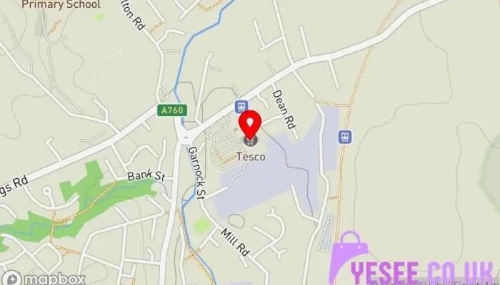 Tesco Superstore -  Map - Kilbirnie