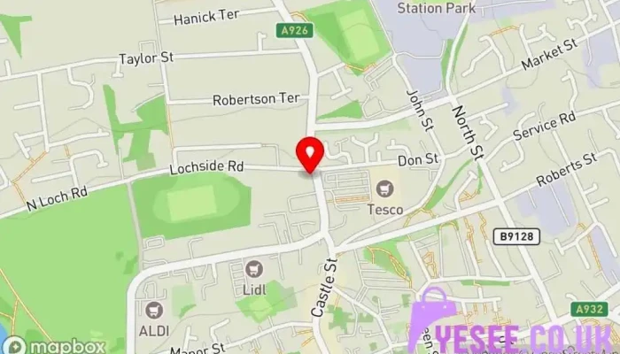 The Original Factory Shop Forfar Map - Forfar