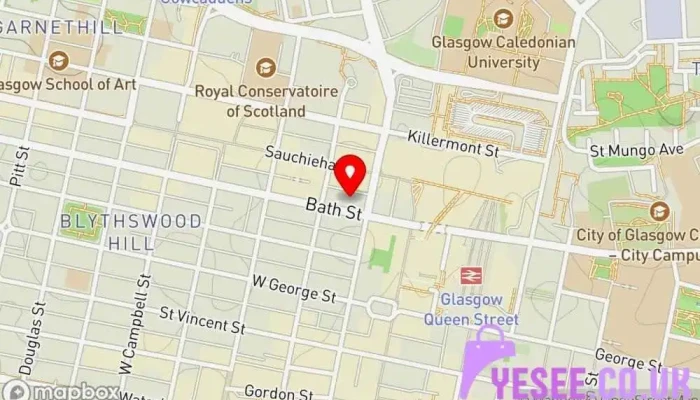 The White Collection Scotland -    Glasgow Map - Glasgow
