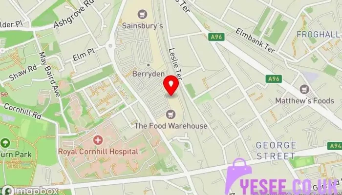 map of USC Clothing store in Aberdeen